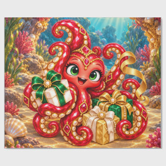 Eva – Kerstcadeaus onder de zee Inpakpapier