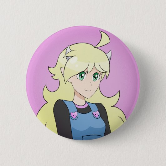 Eva Lightheart de Draconische Humanoïde knop Ronde Button 5,7 Cm (Voorkant)
