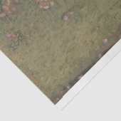 Eva Meurier in een Green Dress Decoupage Paper Tissuepapier (Detail)