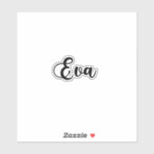 EVA naam - handgeschreven kalligrafie Sticker (Vel)