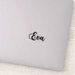 EVA naam - handgeschreven kalligrafie Sticker