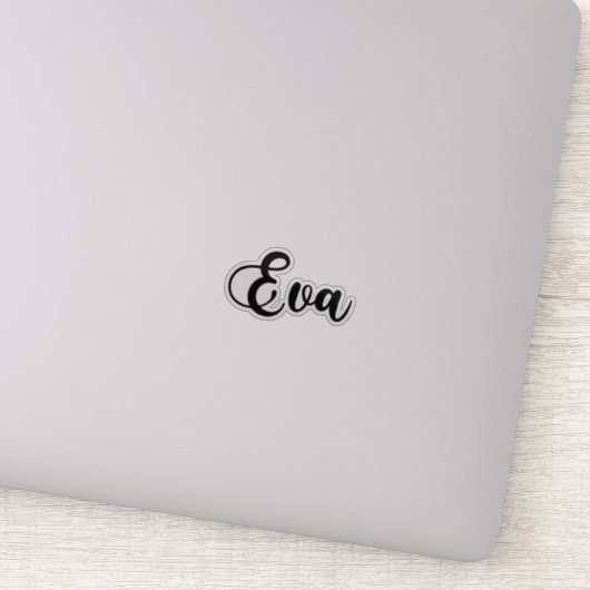 EVA naam - handgeschreven kalligrafie Sticker (Detail)