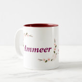 Eva naam Mok – Custom Coffee Cup met An (Voorkant links)
