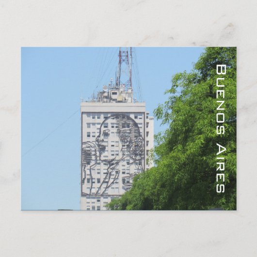 eva peron mural briefkaart (Voorkant)