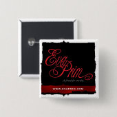 Eva Prim's Gothische Button (Voorkant /achterkant)