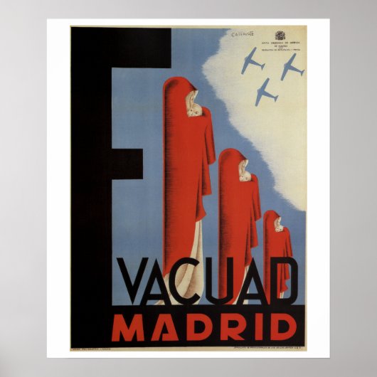 Evacuate Madrid (1937)_Poster Propaganda Poster (Voorkant)