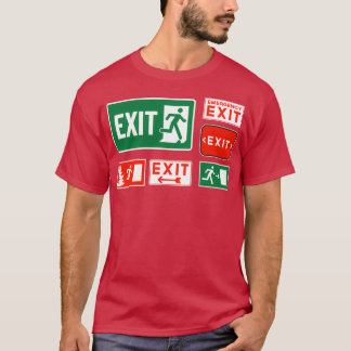 Evacuatiedag bij vertrek t-shirt