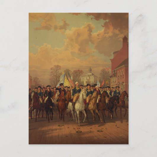 Evacuatiedag Washington Entry New York City Briefkaart (Voorkant)