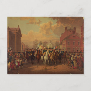 Evacuatiedag Washington Entry New York City Briefkaart