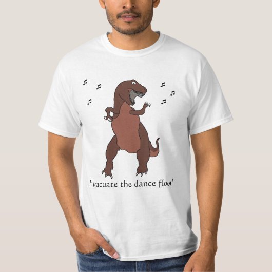 Evacueer de dansvloer! t-shirt (Voorkant)