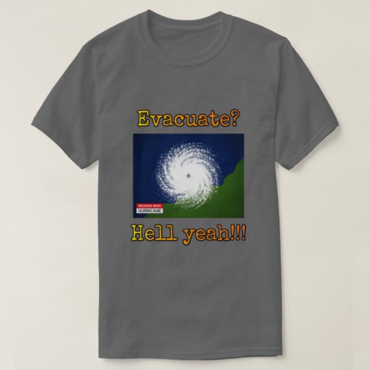 Evacueren? Ja!! T-shirt (Design voorkant)