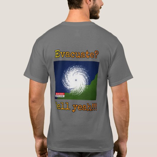 Evacueren? Ja!! T-shirt (Achterkant)