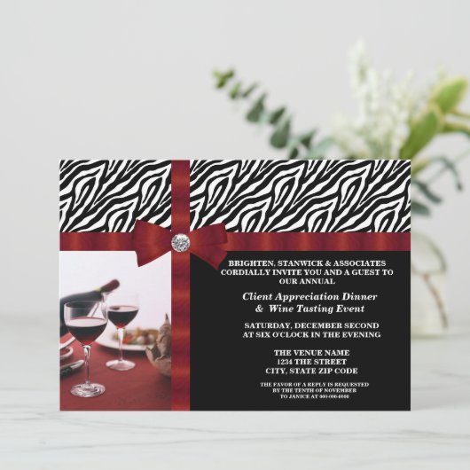 Evaluatie van corporate Event Client Kaart (Staand voorkant)