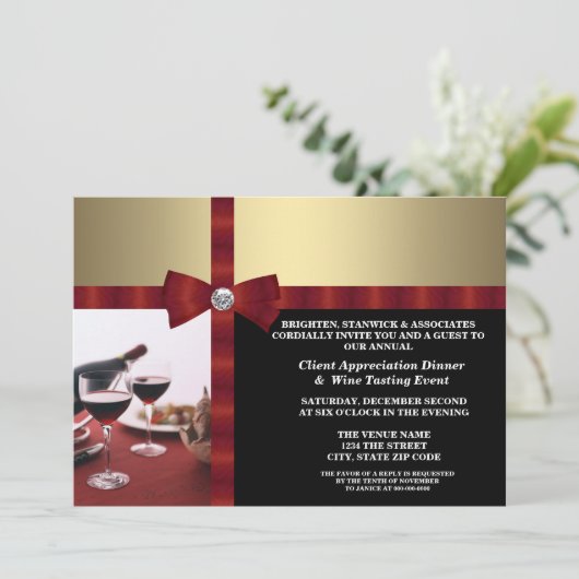 Evaluatie van corporate Event Client Kaart (Staand voorkant)