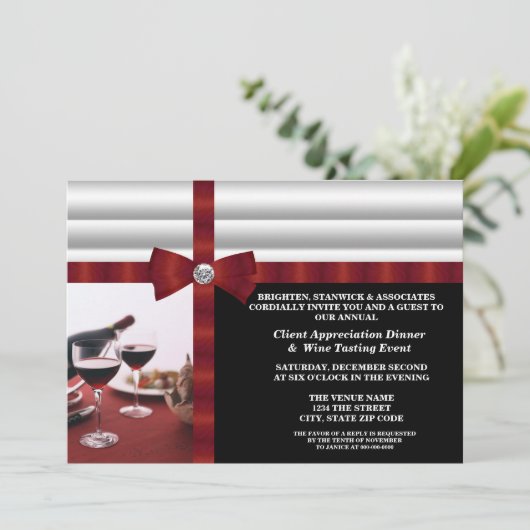 Evaluatie van corporate Event Client Kaart (Staand voorkant)