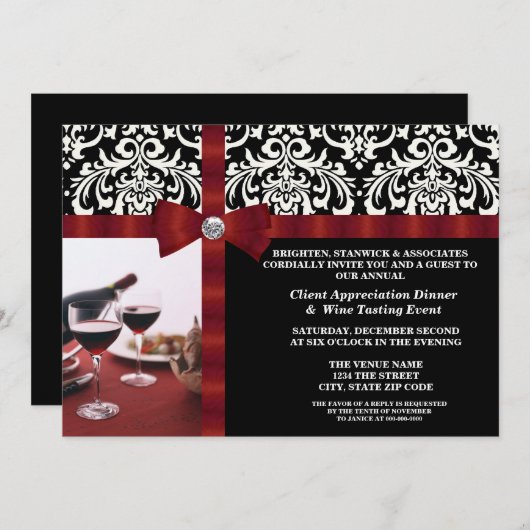 Evaluatie van corporate Event Client Kaart (Voorkant / Achterkant)