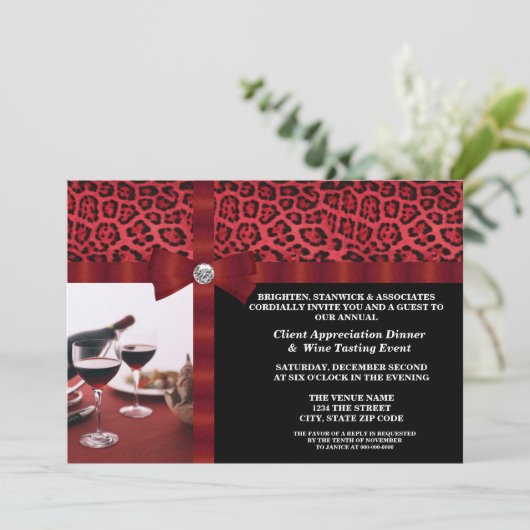 Evaluatie van corporate Event Client Kaart (Staand voorkant)