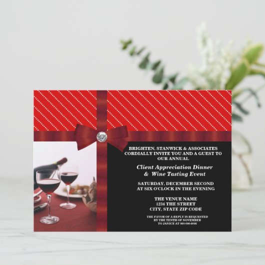 Evaluatie van corporate Event Client Kaart (Staand voorkant)