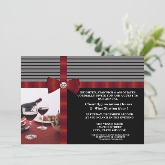 Evaluatie van corporate Event Client Kaart (Staand voorkant)