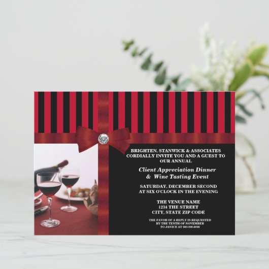 Evaluatie van corporate Event Client Kaart (Staand voorkant)