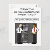 Evaluatiedag voor systeembeheerders - juli briefkaart (Voorkant / Achterkant)