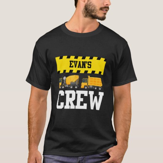 Evan Construction Creed Custom Dumptruck Truck T-shirt (Voorkant)