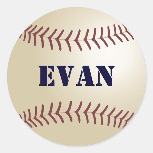 Evan Honkbal Sticker / Seal (Voorkant)