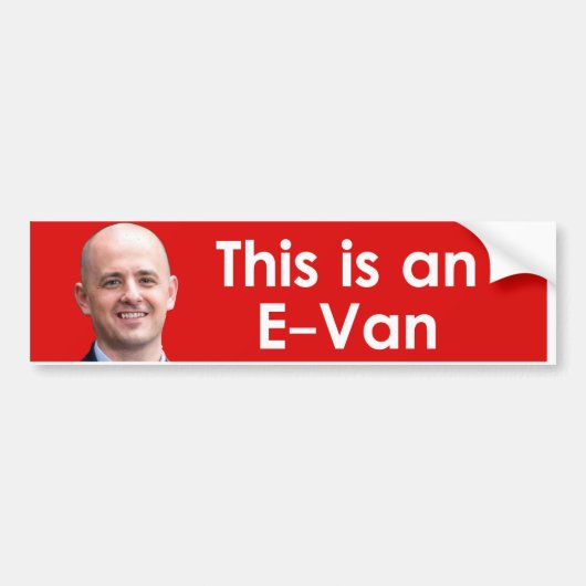 Evan McMullin - E-Van Bumpersticker (Voorkant)