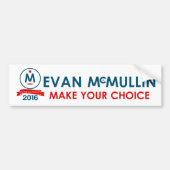 Evan McMullin maak je keuze Bumpersticker (Voorkant)