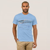 EVAN-peptide, golfslag, aangepaste tekst, licht T-shirt (Voorkant volledig)
