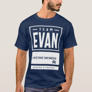 Evan Persoonlijke naam Birthday Gift T-shirt