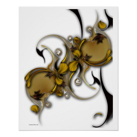 "Evanescent Romance", glanzend Poster (Voorkant)