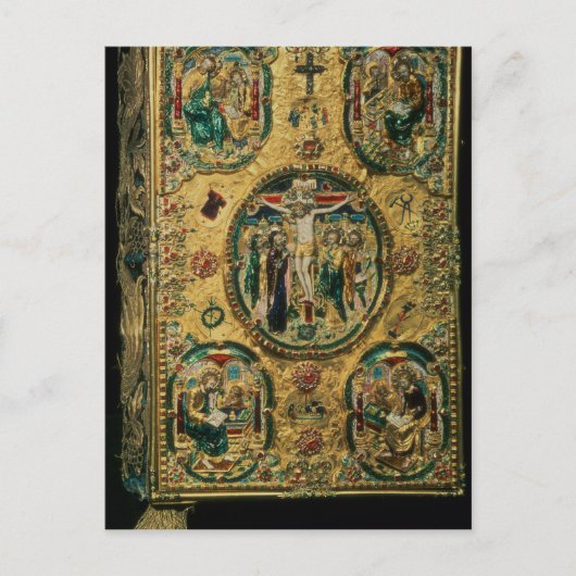 evangelcover, goud met berouw briefkaart (Voorkant)