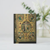 evangelcover, goud met berouw briefkaart (Staand voorkant)