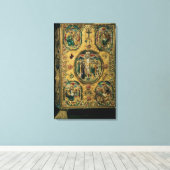 evangelcover, goud met berouw canvas afdruk (Insitu (Houten vloer))