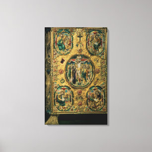 evangelcover, goud met berouw canvas afdruk