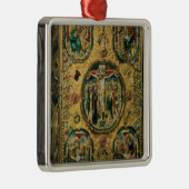 evangelcover, goud met berouw metalen ornament (Rechts)