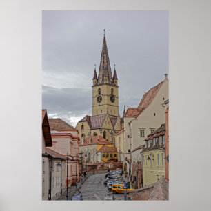 Evangelichal Cathedral Sibiu Hermannstadt Poster
