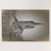 Evangelichal Cathedral Tower Sibiu Roemenië Legpuzzel (Horizontaal)