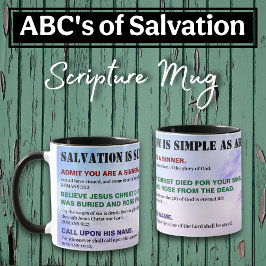 Evangelie ABC'S van Heil Christen KJV Bijbel Mok