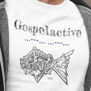 Evangelie-actieve Jonah & de Walvis/Vis Waarschuwi T-shirt