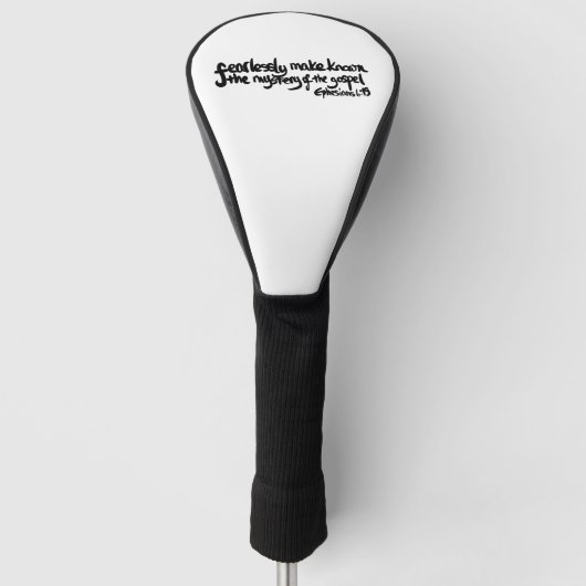 evangelie Christelijke Faith Inspiratie Golfheadcover (Voorkant)