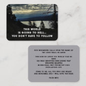 Evangelie Evangelisatie Uitnodigen Verlossing zakb Visitekaartje (Voorkant / Achterkant)