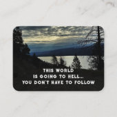 Evangelie Evangelisatie Uitnodigen Verlossing zakb Visitekaartje (Voorkant)