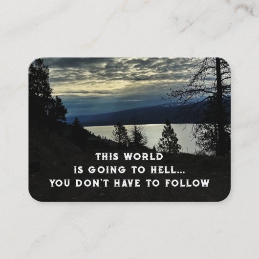 Evangelie Evangelisatie Uitnodigen Verlossing zakb Visitekaartje (Voorkant)