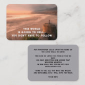 Evangelie Evangelisatie Uitnodigen Verlossing zakb Visitekaartje (Voorkant / Achterkant)