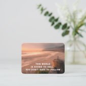 Evangelie Evangelisatie Uitnodigen Verlossing zakb Visitekaartje (Staand voorkant)