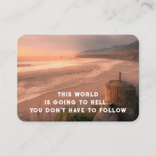 Evangelie Evangelisatie Uitnodigen Verlossing zakb Visitekaartje