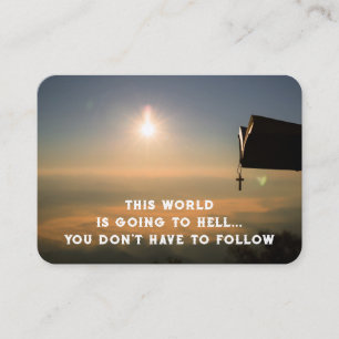 Evangelie Evangelisatie Uitnodigen Verlossing zakb Visitekaartje