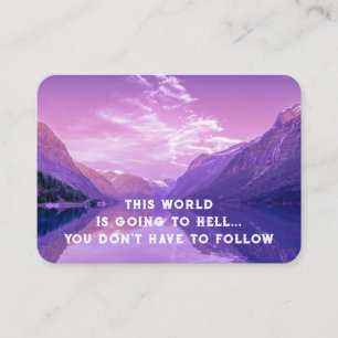 Evangelie Evangelisatie Uitnodigen Verlossing zakb Visitekaartje